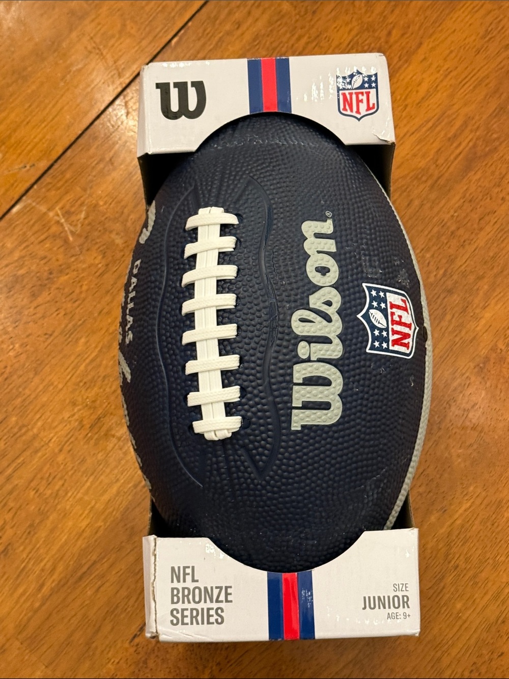 Wilson NFL Junior Football - Navy Blue Dallas Cowboys NFL